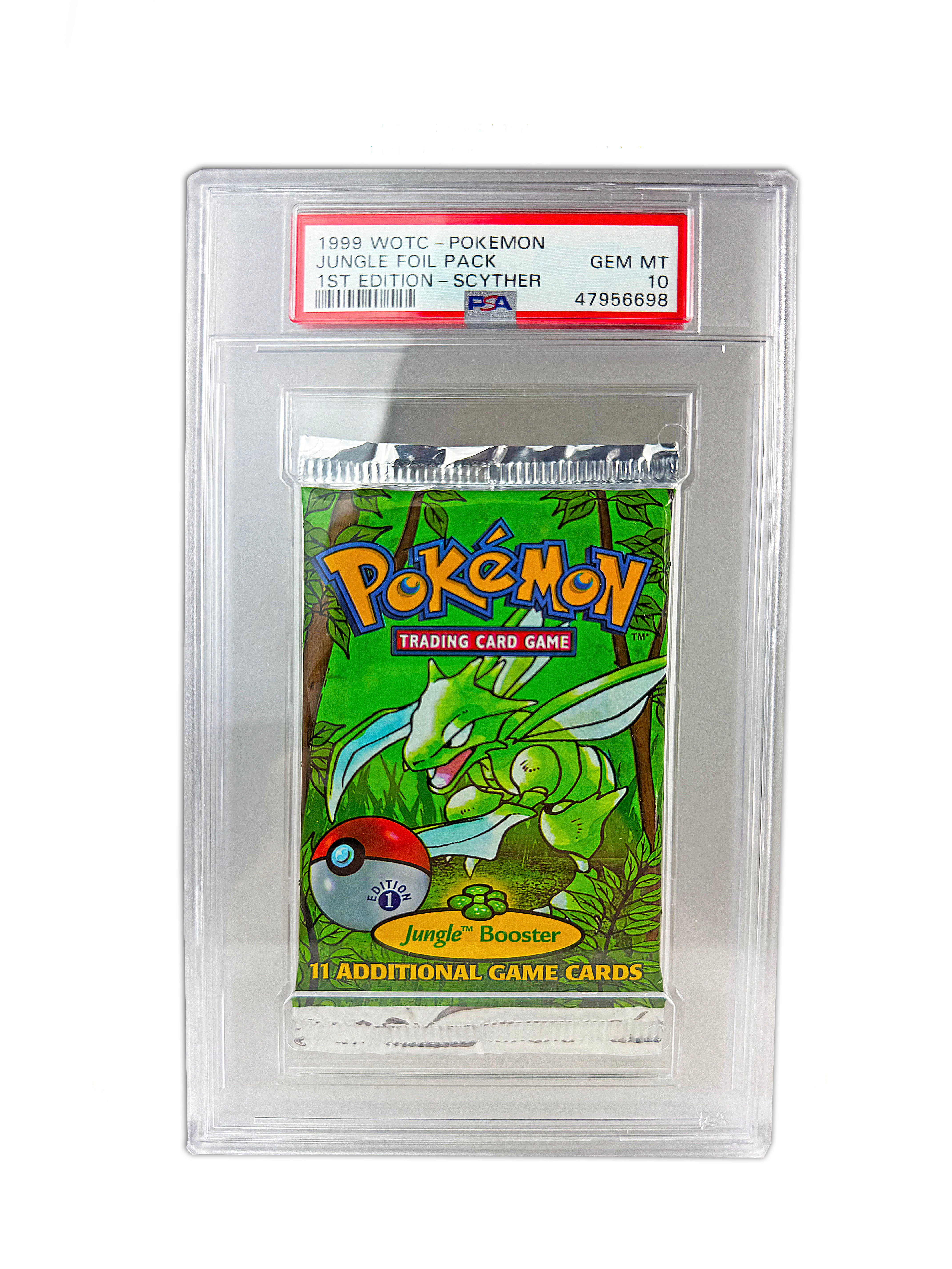 PSA 10 Scyther 1st Edition Jungle Pack – The Pokécave