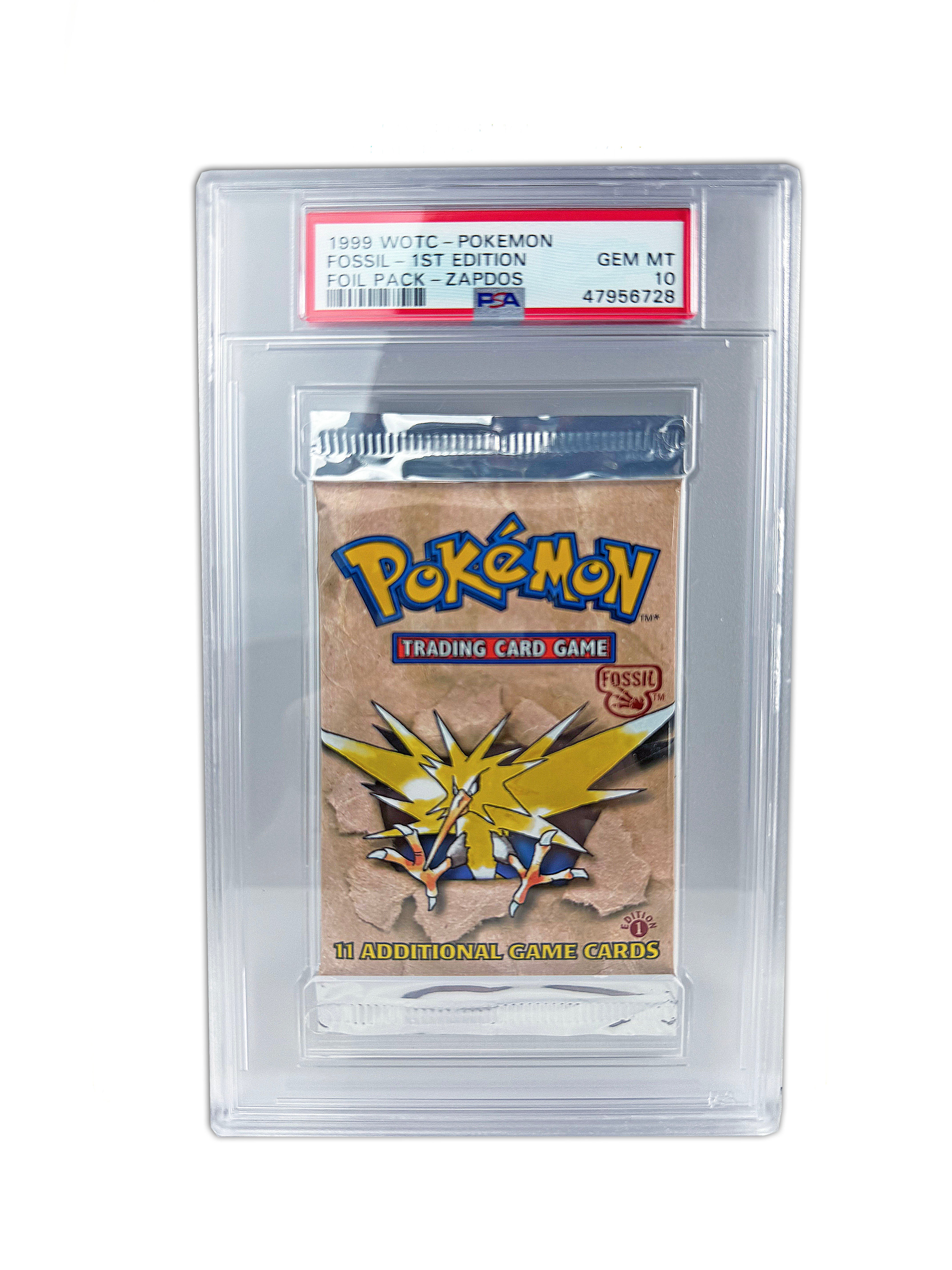 PSA 10 Zapdos 1st Edition Fossil Pack