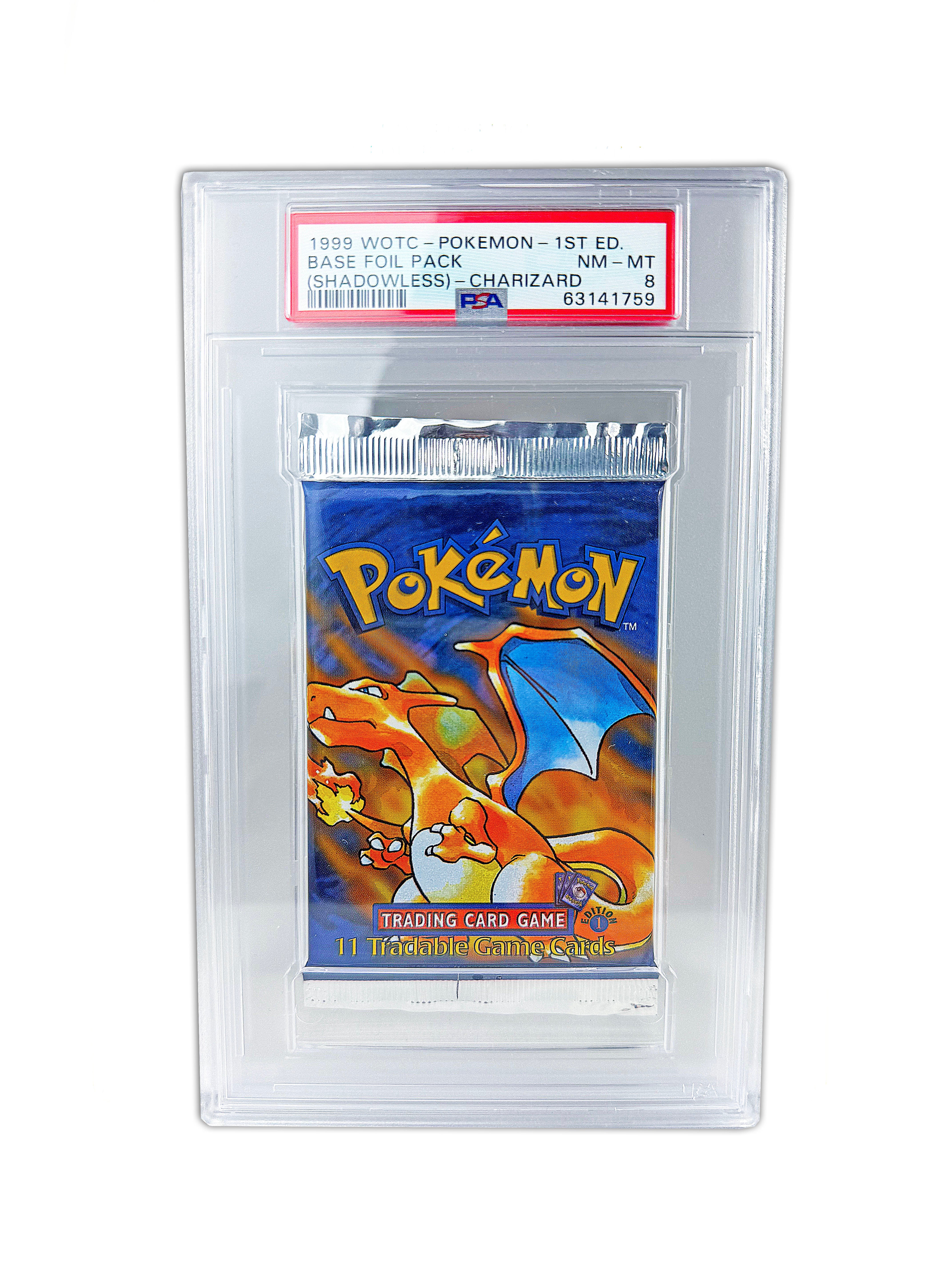 PSA 8 1999 1st Edition Shadowless Base Charizard Pack The Pokcave PSA 8 1999 1st Edition Shadowless Base Charizard Pack The Pokcave