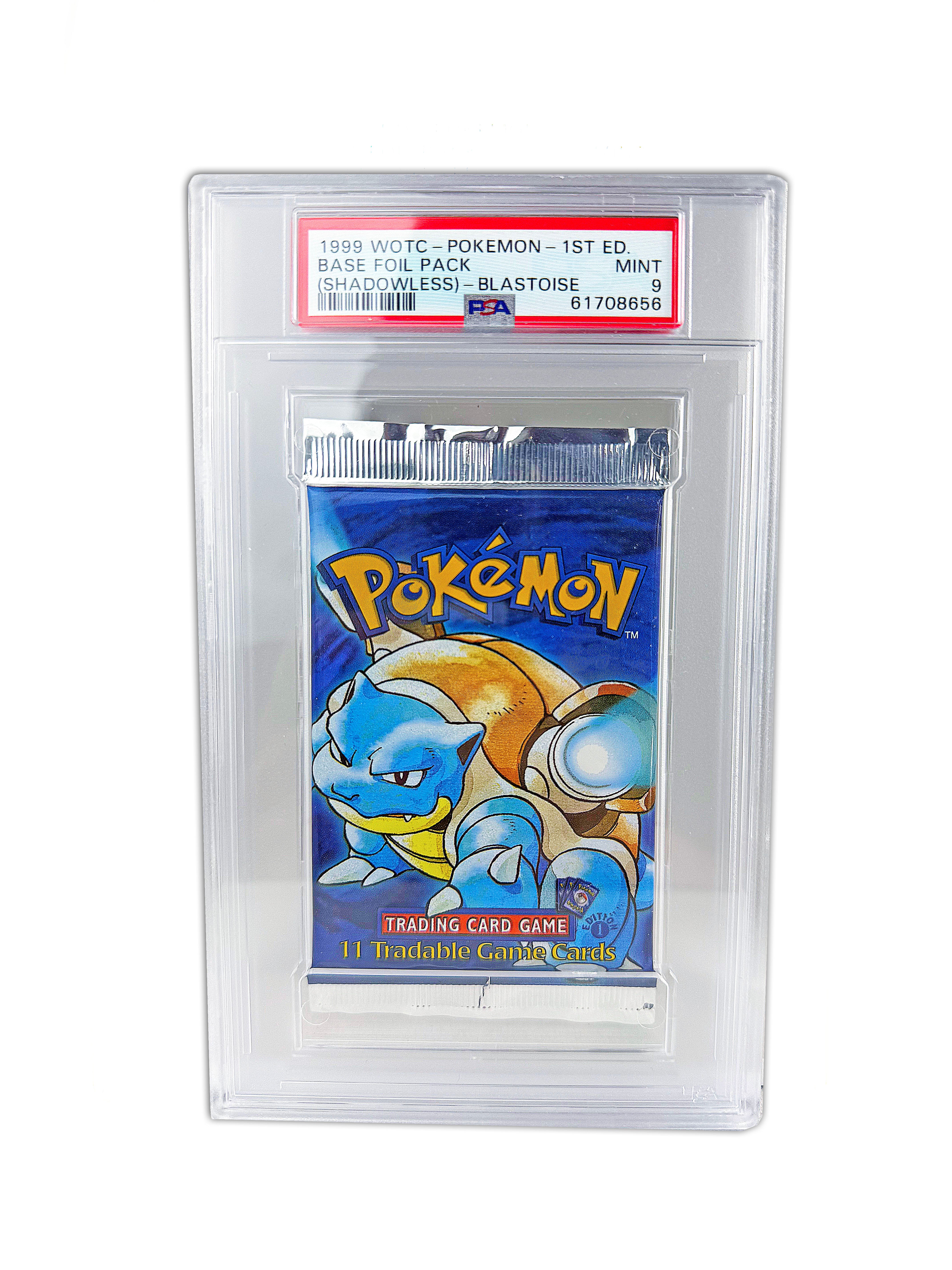 PSA 9 1999 1st Edition Shadowless Base Blastoise Pack