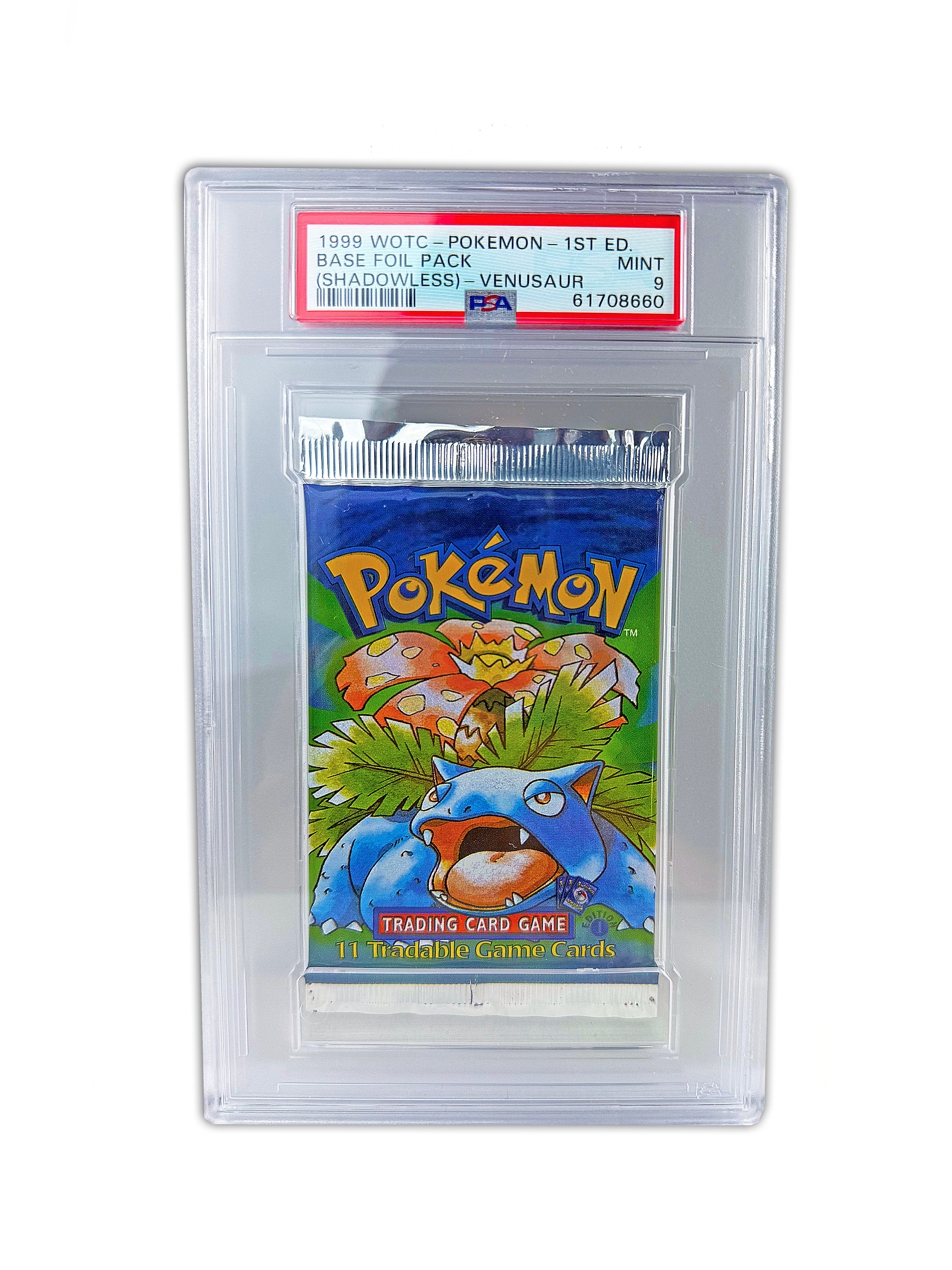 PSA 9 1999 1st Edition Shadowless Base Venusaur Pack – The Pokécave