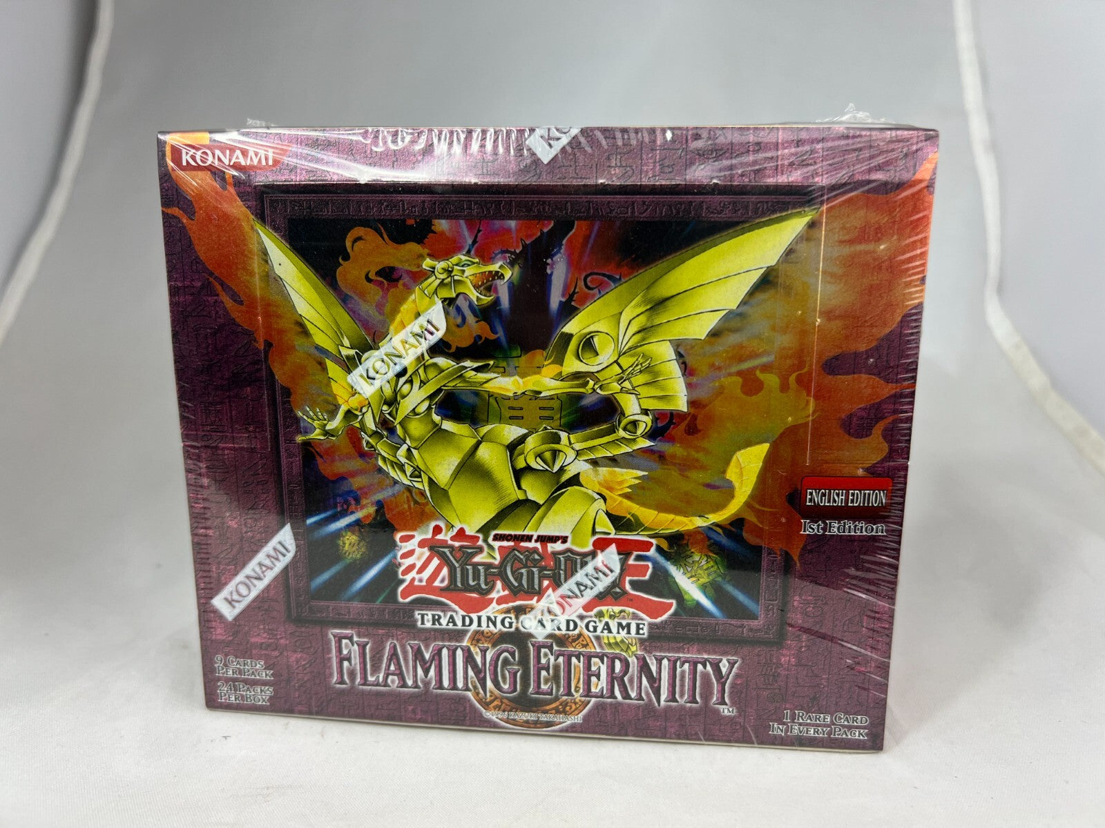 Yugioh 1st Edition Flaming Eternity Booster Box Sealed 24 Packs 103036 Rare Code