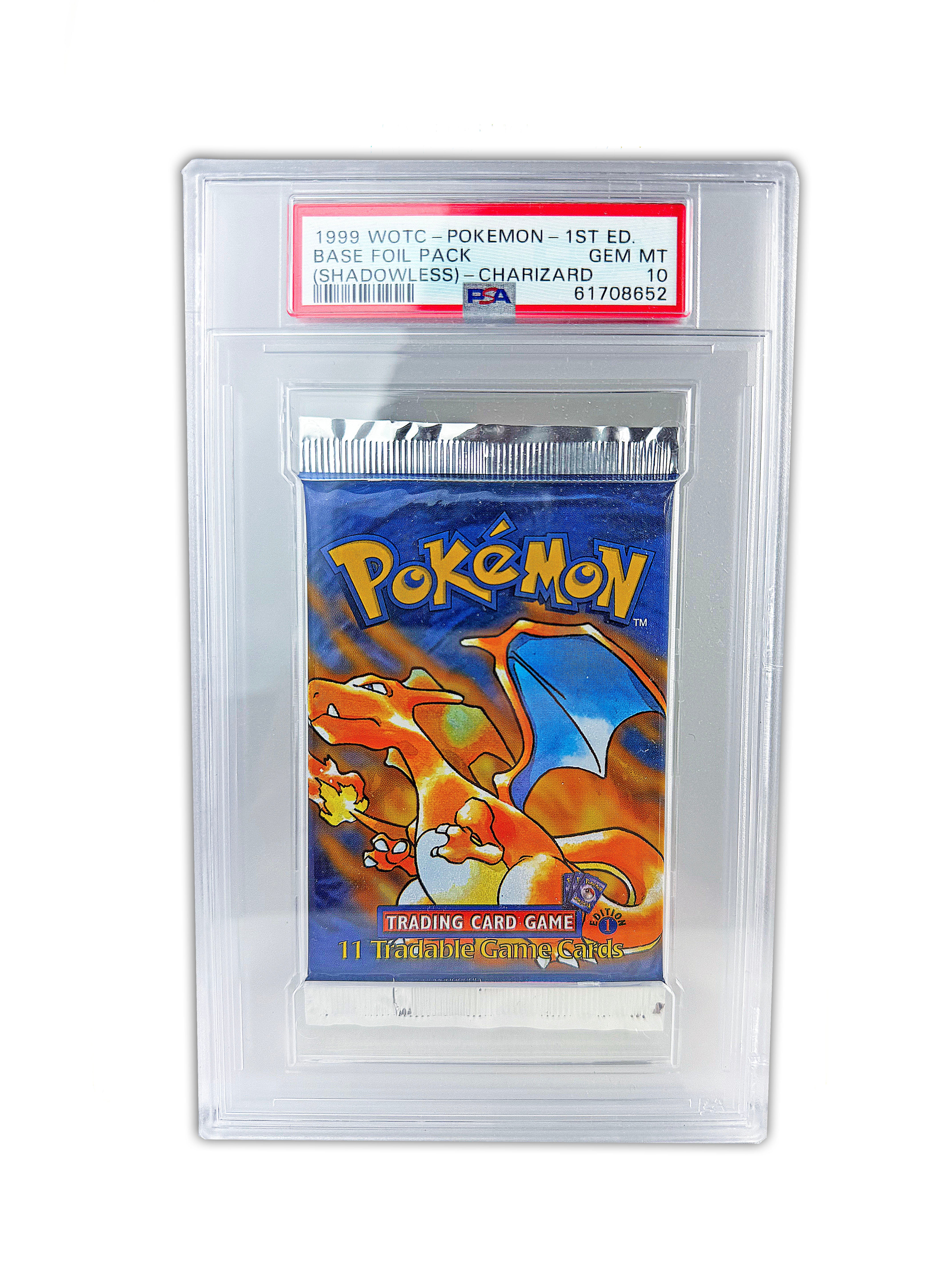 PSA 10 1999 1st Edition Shadowless Base Charizard Pack