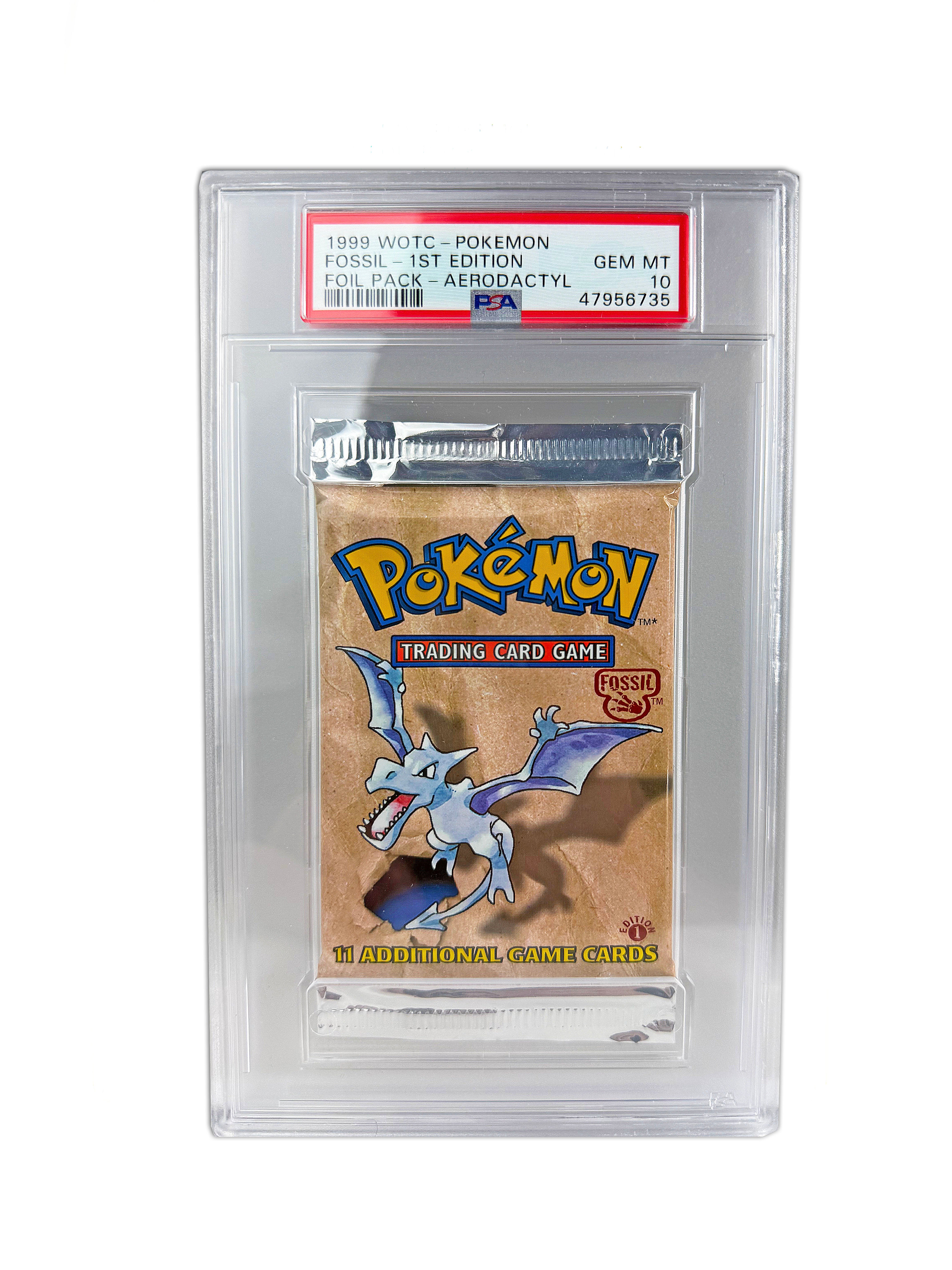 PSA 10 Aerodactyl 1st Edition Fossil Pack