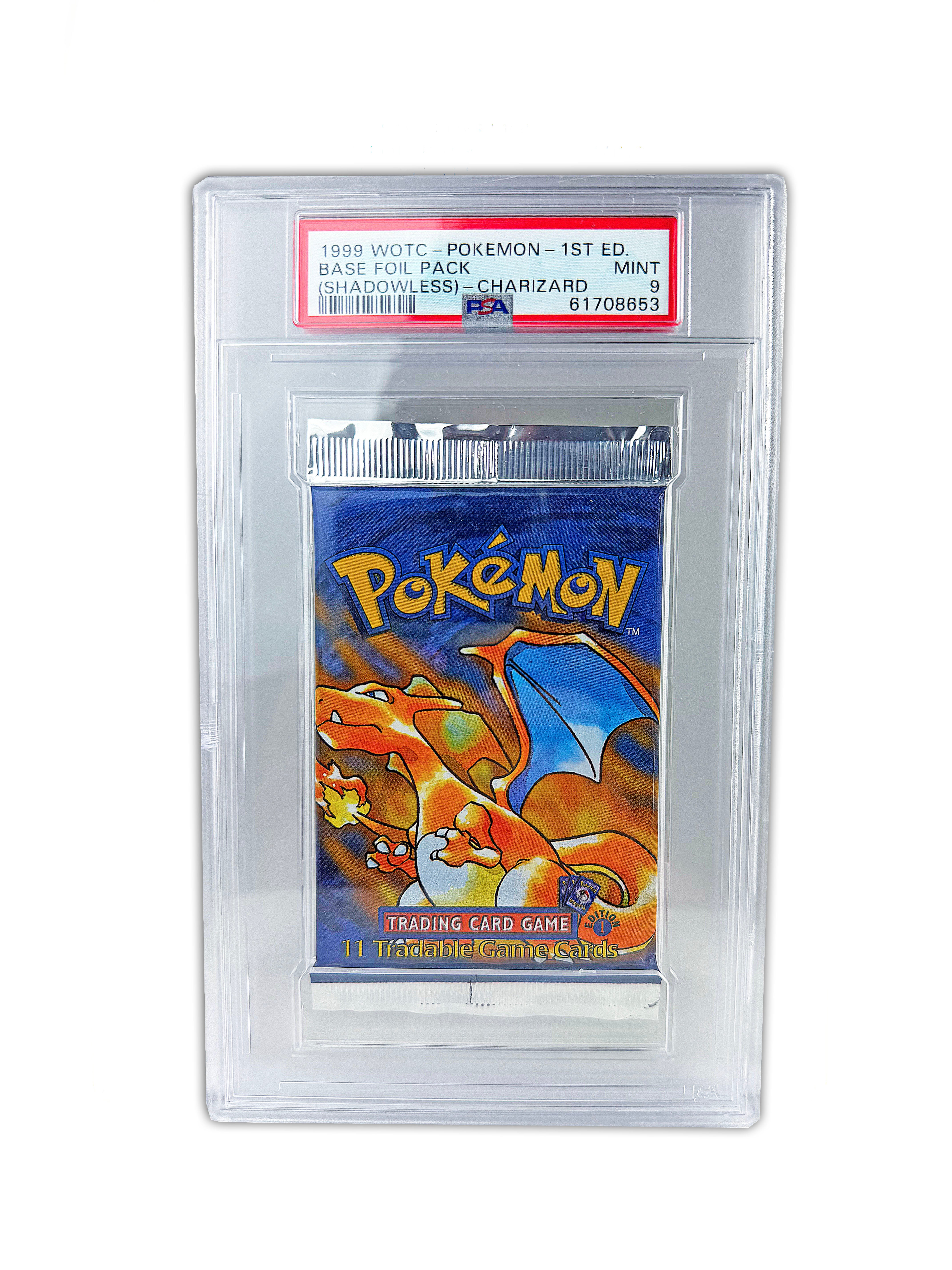 PSA 9 1999 1st Edition Shadowless Base Charizard Pack