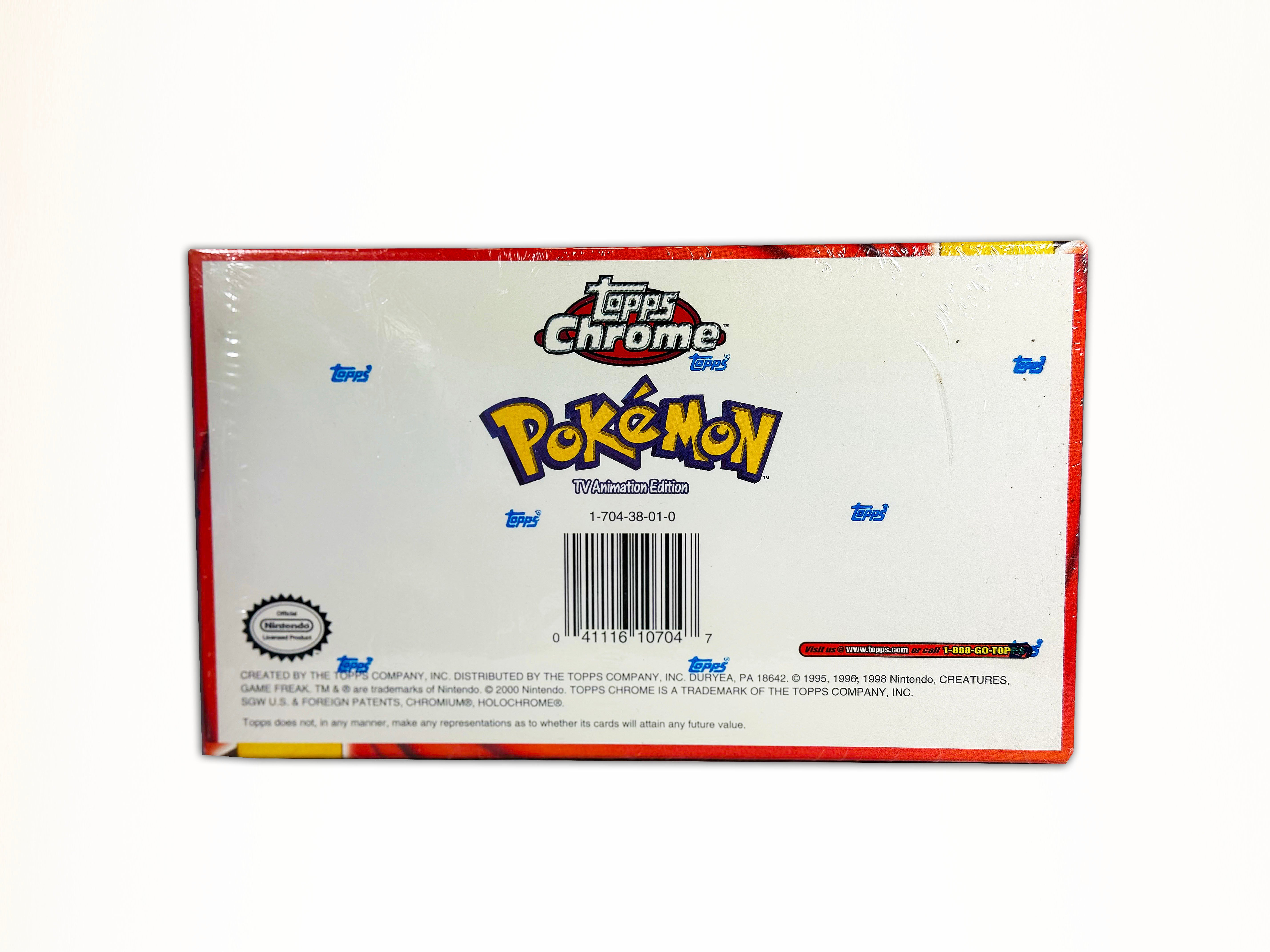 Topps Chrome Series 1 Booster Box Rare Charizard Topper (Shrink Wrap Tear)