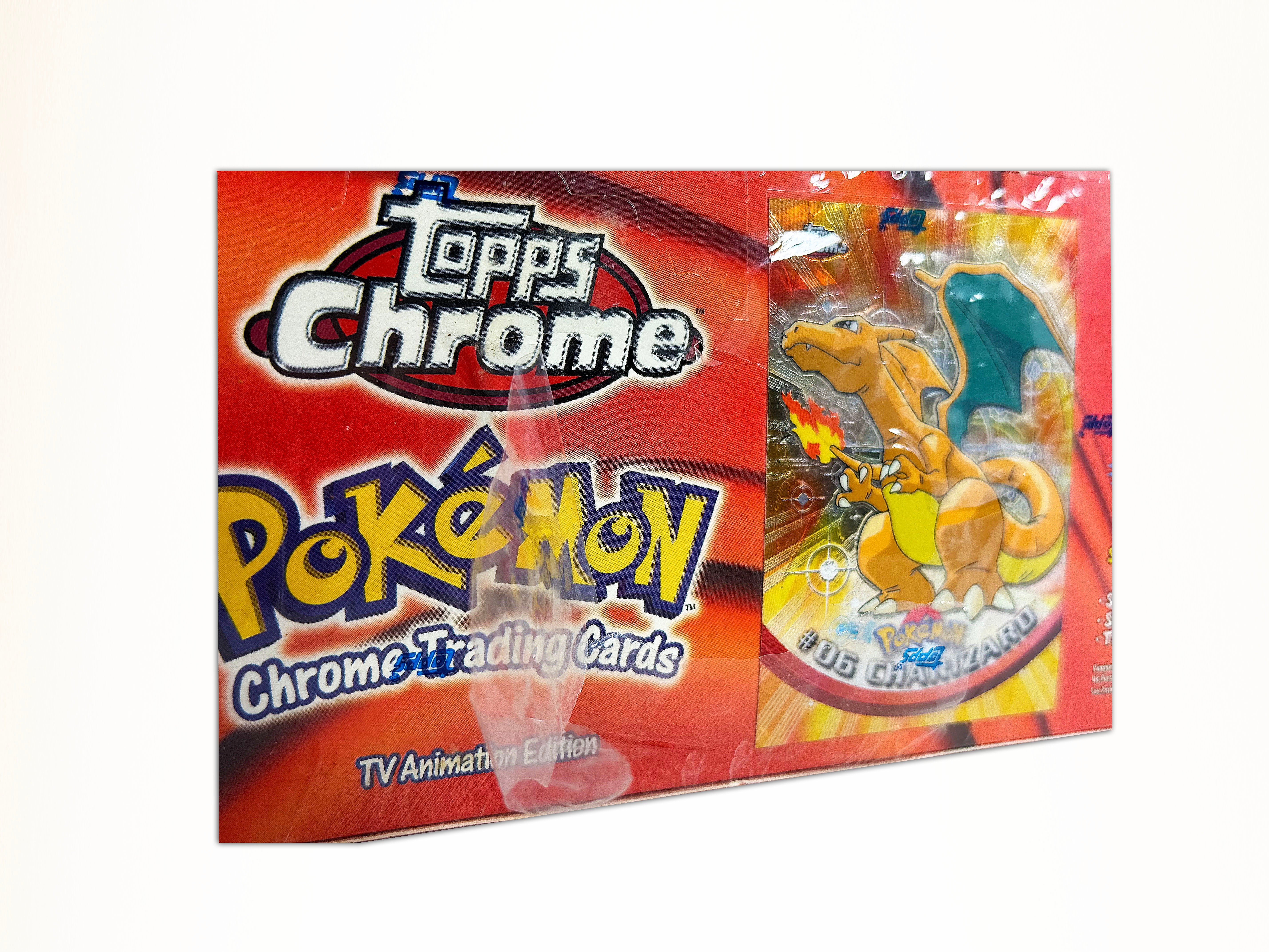 Topps Chrome Series 1 Booster Box Rare Charizard Topper (Shrink Wrap Tear)