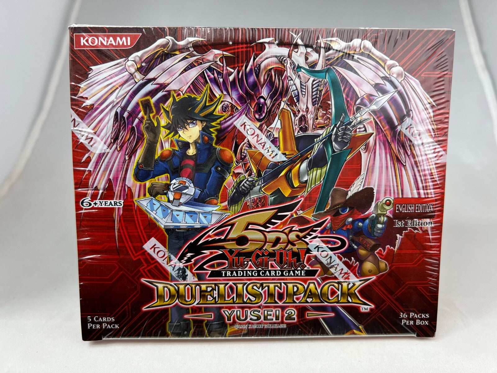 Yugioh 1st Edition Yusei 2 Booster Box Sealed 36 Packs Mint
