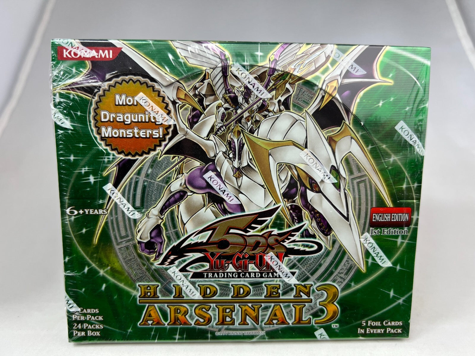 Yugioh 1st Edition Hidden Arsenal 3 Booster Box Sealed 24 Packs Mint